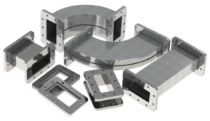 MARKOM waveguide components for Netherlands client: E-bend, H-bend, spacer flanges