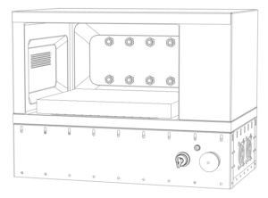 Szkic projektu mikrofalowego reaktora przepływowego