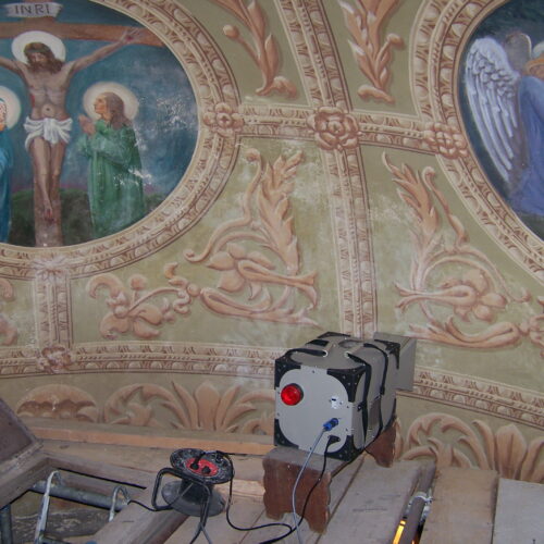 osuszanie fresku / fresco drying